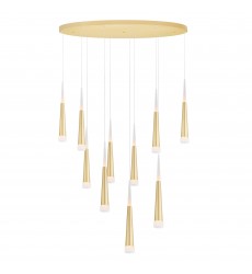  Andes LED Multi Light Pendant With Satin Gold Finish (1103P40-10-602) - CWI