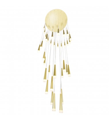 Andes LED Multi Light Pendant With Satin Gold Finish (1103P40-36-602) - CWI Andes LED Multi Light Pendant With Satin Gold Finish (1103P40-36-602) - CWI