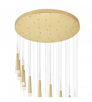 Andes LED Multi Light Pendant With Satin Gold Finish (1103P40-36-602) - CWI Andes LED Multi Light Pendant With Satin Gold Finish (1103P40-36-602) - CWI