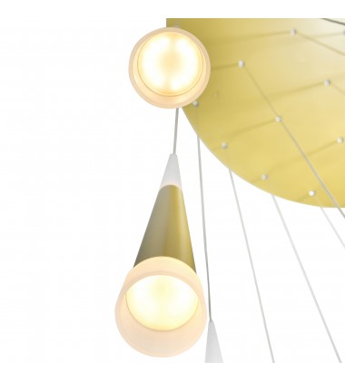 Andes LED Multi Light Pendant With Satin Gold Finish (1103P40-36-602) - CWI Andes LED Multi Light Pendant With Satin Gold Finish (1103P40-36-602) - CWI