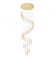  Andes LED Multi Light Pendant With Satin Gold Finish (1103P40-36-602) - CWI