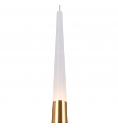  Andes LED Down Mini Pendant With Satin Gold Finish (1103P5-1-602) - CWI