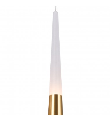  Andes LED Down Mini Pendant With Satin Gold Finish (1103P5-1-602) - CWI