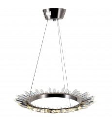  Arctic Queen LED Up Chandelier With Polished Nickel Finish (1108P24-613) - CWI