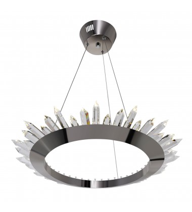 Arctic Queen LED Up Chandelier With Polished Nickel Finish (1108P24-613) - CWI Arctic Queen LED Up Chandelier With Polished Nickel Finish (1108P24-613) - CWI