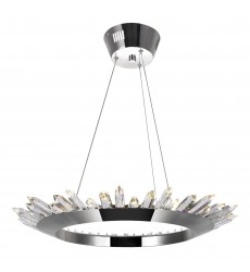  Arctic Queen LED Up Chandelier With Polished Nickel Finish (1108P24-613) - CWI
