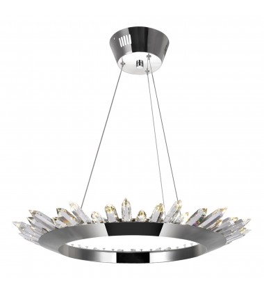Arctic Queen LED Up Chandelier With Polished Nickel Finish (1108P24-613) - CWI Arctic Queen LED Up Chandelier With Polished Nickel Finish (1108P24-613) - CWI