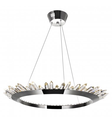  Arctic Queen LED Up Chandelier With Polished Nickel Finish (1108P32-613) - CWI
