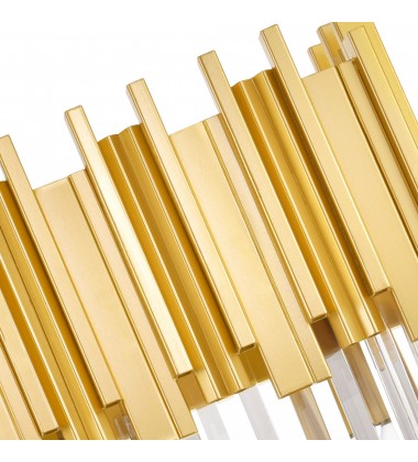  Deco 3 Light Vanity Light With Medallion Gold Finish (1112W17-3-169) - CWI