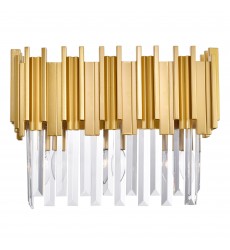  Deco 3 Light Vanity Light With Medallion Gold Finish (1112W17-3-169) - CWI