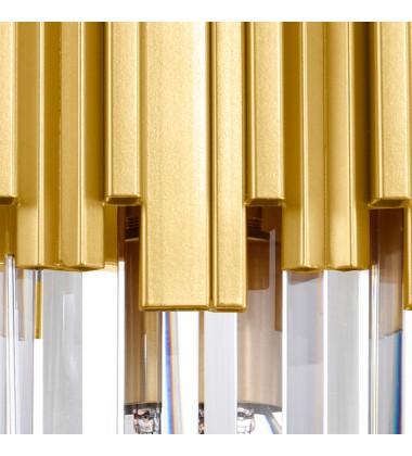  Deco 1 Light Wall Light With Medallion Gold Finish (1112W8-1-169) - CWI