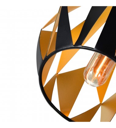 Oxide 1 Light Down Pendant With Black+Copper Finish (1114P12-1-271) - CWI Oxide 1 Light Down Pendant With Black+Copper Finish (1114P12-1-271) - CWI