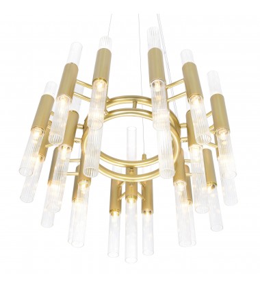 Orgue 42 Light Chandelier With Satin Gold Finish (1120P20-42-602) - CWI
