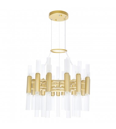  Orgue 42 Light Chandelier With Satin Gold Finish (1120P20-42-602) - CWI