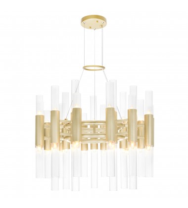  Orgue 42 Light Chandelier With Satin Gold Finish (1120P20-42-602) - CWI