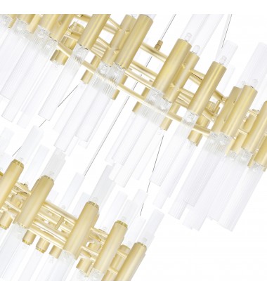  Orgue 123 Light Chandelier With Satin Gold Finish (1120P32-123-602) - CWI