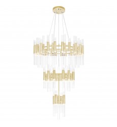  Orgue 123 Light Chandelier With Satin Gold Finish (1120P32-123-602) - CWI
