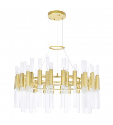  Orgue 72 Light Chandelier With Satin Gold Finish (1120P32-72-602) - CWI