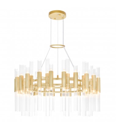  Orgue 72 Light Chandelier With Satin Gold Finish (1120P32-72-602) - CWI
