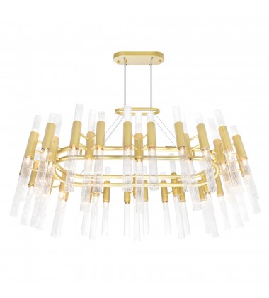  Orgue 72 Light Chandelier With Satin Gold Finish (1120P39-72-602) - CWI
