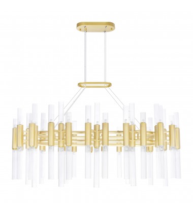  Orgue 72 Light Chandelier With Satin Gold Finish (1120P39-72-602) - CWI