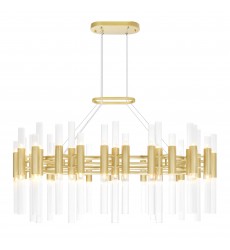  Orgue 72 Light Chandelier With Satin Gold Finish (1120P39-72-602) - CWI