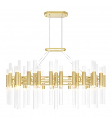  Orgue 72 Light Chandelier With Satin Gold Finish (1120P39-72-602) - CWI