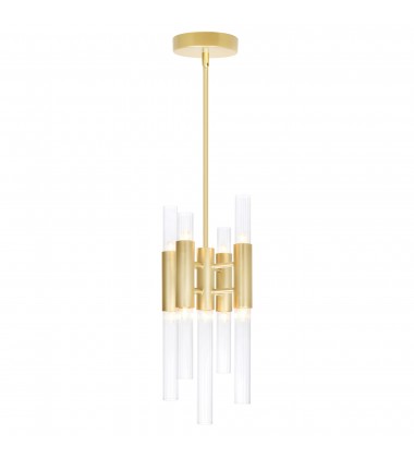  Orgue 9 Light Mini Pendant With Satin Gold Finish (1120P8-9-602) - CWI