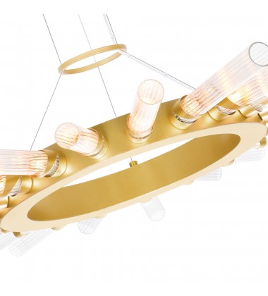 Collar 21 Light Chandelier With Satin Gold Finish (1121P38-21-602) - CWI Collar 21 Light Chandelier With Satin Gold Finish (1121P38-21-602) - CWI