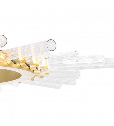 Collar 28 Light Chandelier With Satin Gold Finish (1121P48-28-602) - CWI Collar 28 Light Chandelier With Satin Gold Finish (1121P48-28-602) - CWI