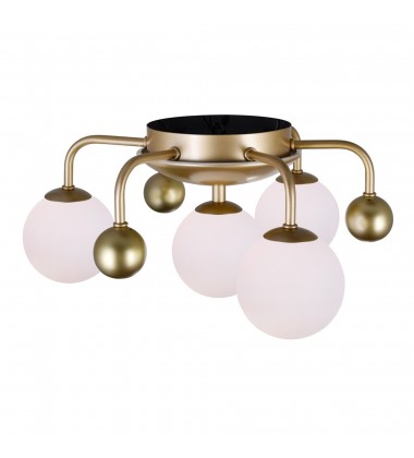  Element 4 Light Flush Mount With Sun Gold Finish (1125C16-4-268) - CWI