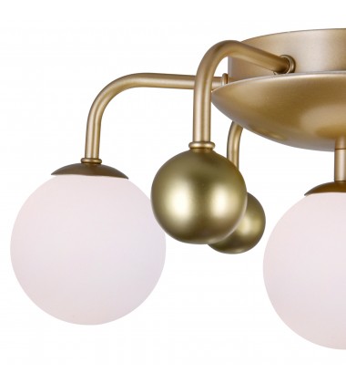  Element 4 Light Flush Mount With Sun Gold Finish (1125C16-4-268) - CWI
