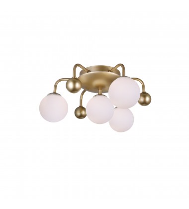  Element 4 Light Flush Mount With Sun Gold Finish (1125C16-4-268) - CWI