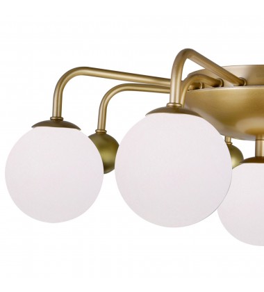  Element 9 Light Flush Mount With Sun Gold Finish (1125C24-9-268) - CWI
