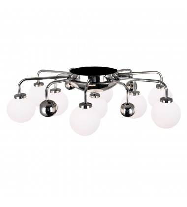  Element 9 Light Flush Mount With Polished Nickel Finish (1125C24-9-613) - CWI