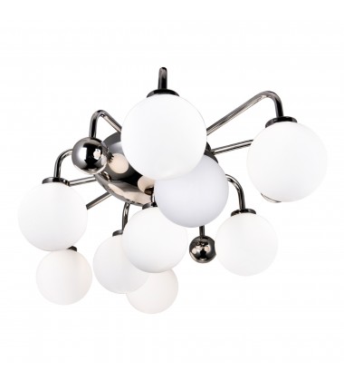  Element 9 Light Flush Mount With Polished Nickel Finish (1125C24-9-613) - CWI