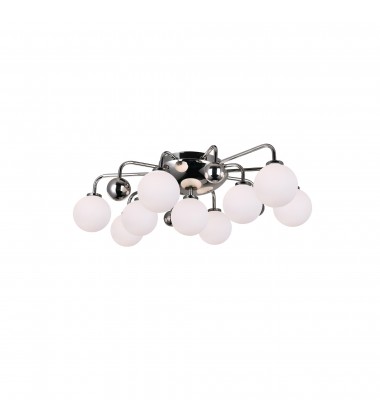  Element 9 Light Flush Mount With Polished Nickel Finish (1125C24-9-613) - CWI