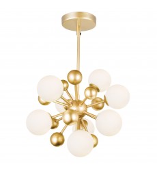  Element 8 Light Chandelier With Sun Gold Finish (1125P16-8-268) - CWI