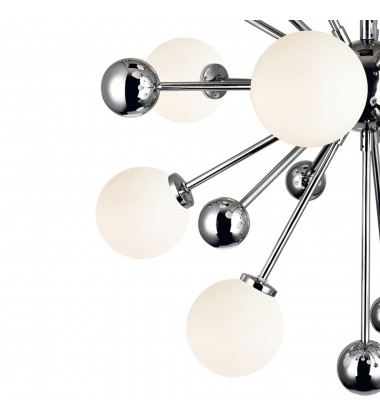 Element 11 Light Chandelier With Polished Nickel Finish (1125P24-11-613) - CWI Element 11 Light Chandelier With Polished Nickel Finish (1125P24-11-613) - CWI