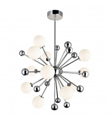 Element 11 Light Chandelier With Polished Nickel Finish (1125P24-11-613) - CWI Element 11 Light Chandelier With Polished Nickel Finish (1125P24-11-613) - CWI