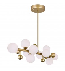  Element 10 Light Chandelier With Sun Gold Finish (1125P36-10-268) - CWI