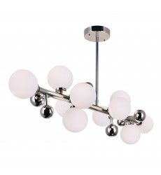  Element 10 Light Chandelier With Polished Nickel Finish (1125P36-10-613) - CWI