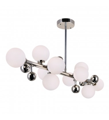  Element 10 Light Chandelier With Polished Nickel Finish (1125P36-10-613) - CWI