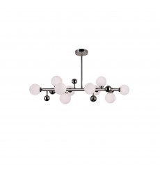  Element 10 Light Chandelier With Polished Nickel Finish (1125P36-10-613) - CWI