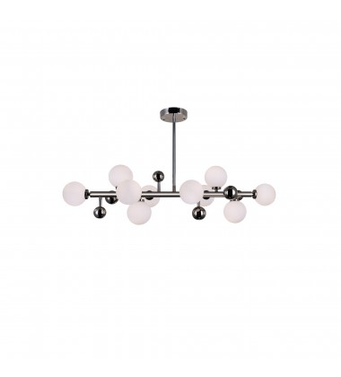  Element 10 Light Chandelier With Polished Nickel Finish (1125P36-10-613) - CWI