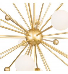  Element 17 Light Chandelier With Sun Gold Finish (1125P39-17-268) - CWI