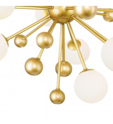  Element 17 Light Chandelier With Sun Gold Finish (1125P39-17-268) - CWI