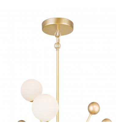  Element 17 Light Chandelier With Sun Gold Finish (1125P39-17-268) - CWI