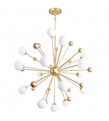  Element 17 Light Chandelier With Sun Gold Finish (1125P39-17-268) - CWI