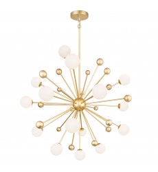  Element 17 Light Chandelier With Sun Gold Finish (1125P39-17-268) - CWI